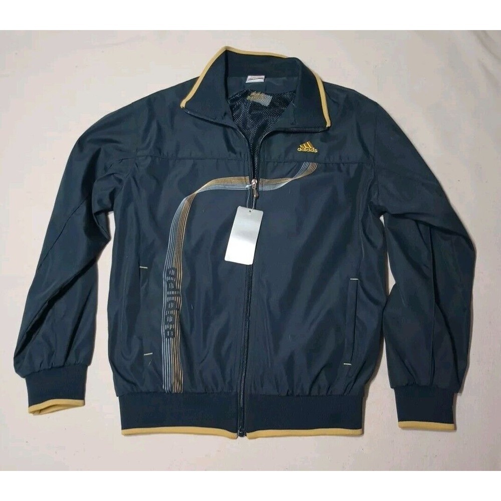 Adidas‎ Girls Size XXL Sport Active Wear Jacket Navy Blue  Full Zip Up NWT
